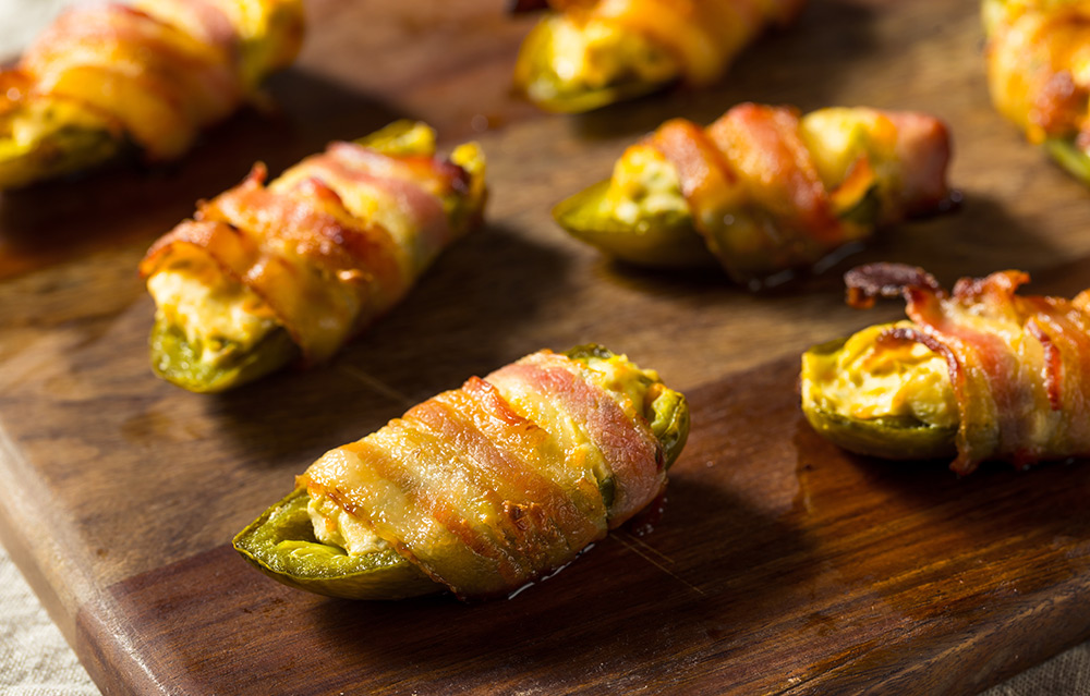 bacon wrapped jalepeno poppers