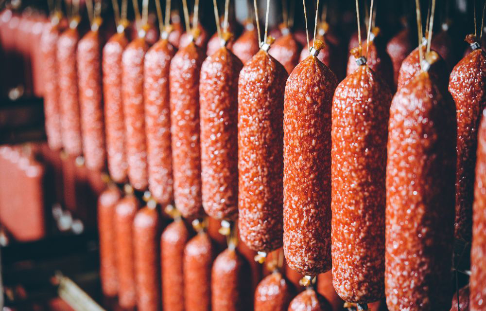 sausage meat production